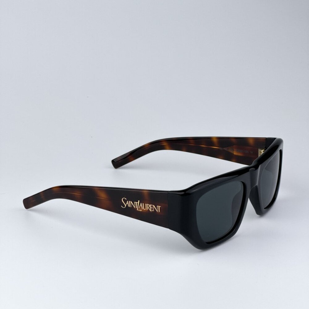 Saint Laurent SL740 004 BRAND NEW Sunglasses Black Havana Square Unisex - Picture 4 of 9